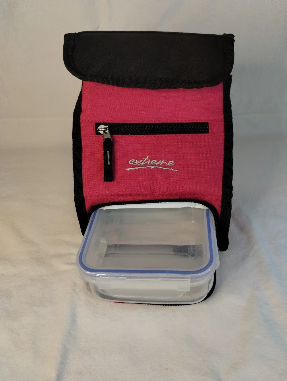 Extreme Pak dual-compartment insulated lunch box cooler bag
